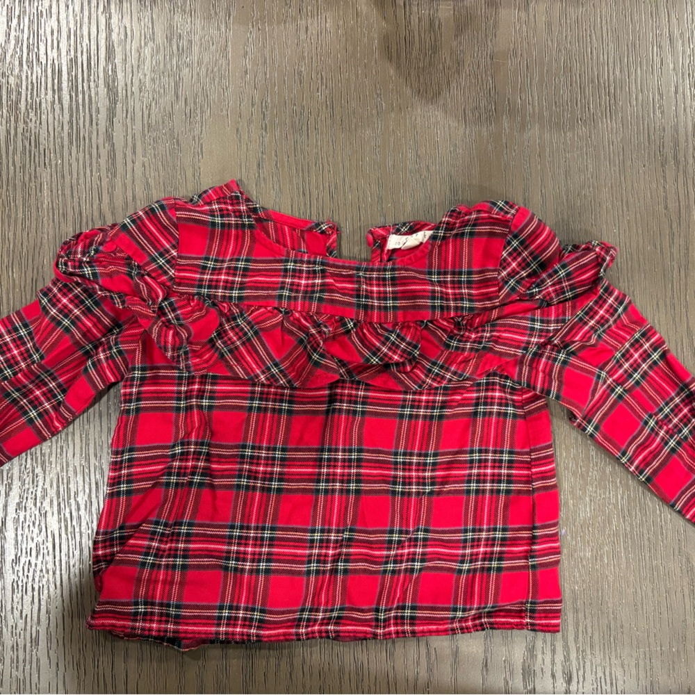 Copper Key Red Plaid Kids Shirt
